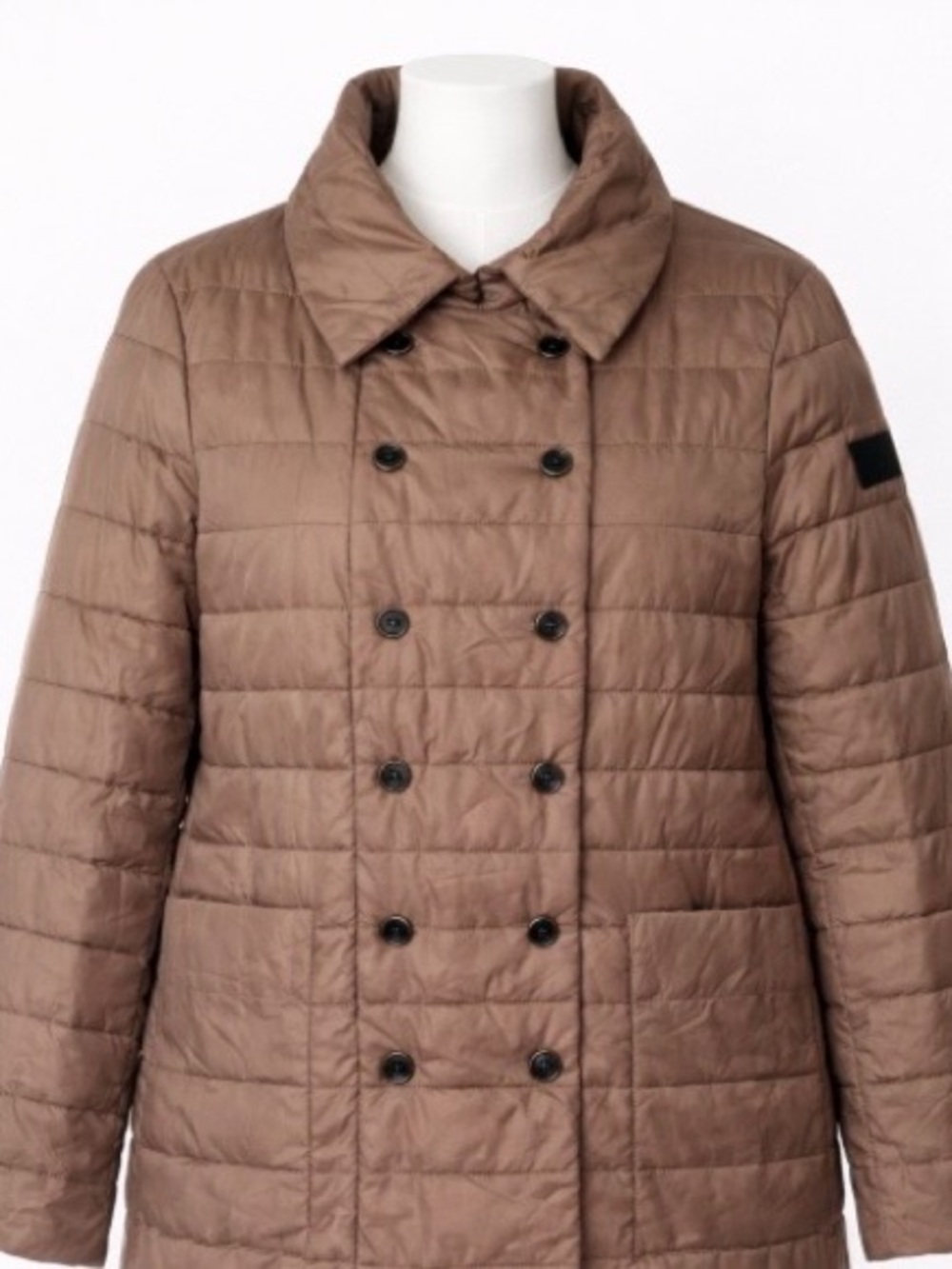 Versace 19.69 Italia Quilted Puffer Jacket Brown Designer Lightweight Coat Women